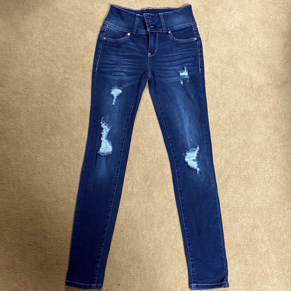 Distressed jeans